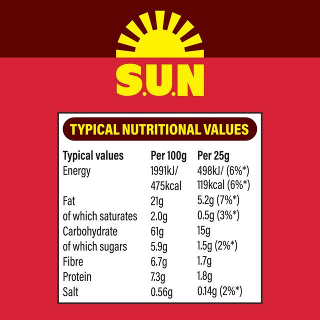 SunBites sweet chilli multigrain snacks 6 pack (British brand)