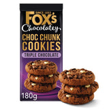 Fox's triple chocolate chunkie cookies 180g - British product