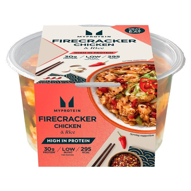 Myprotein Firecracker Chicken ready meal 325g, imported from the UK