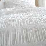 Catherine Lansfield white Super King duvet set - British product
