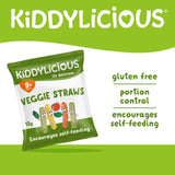 Kiddylicious veggie straws baby snacks 10 x 12g, UK version