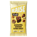 Raise Snacks Caramel Sea Salt clusters 35g, imported from the UK