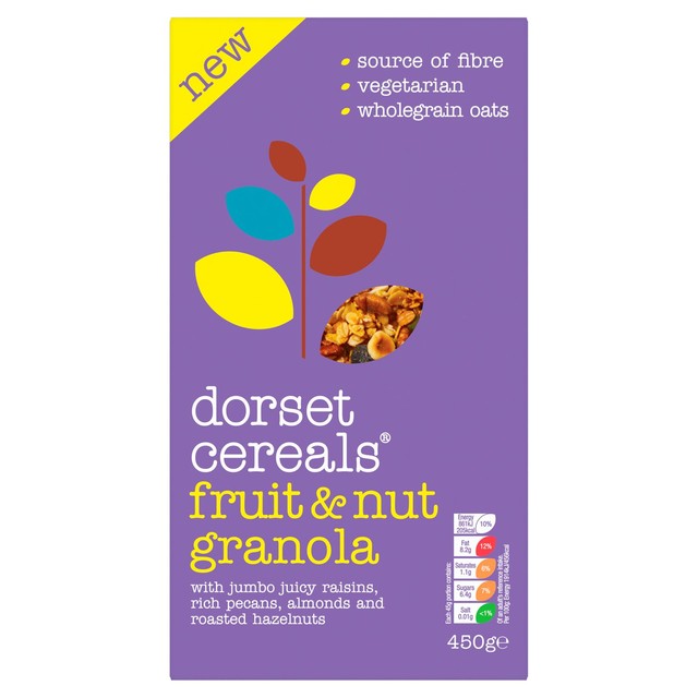 Dorset Cereals fruit and nut granola breakfast cereal 450g - British product
