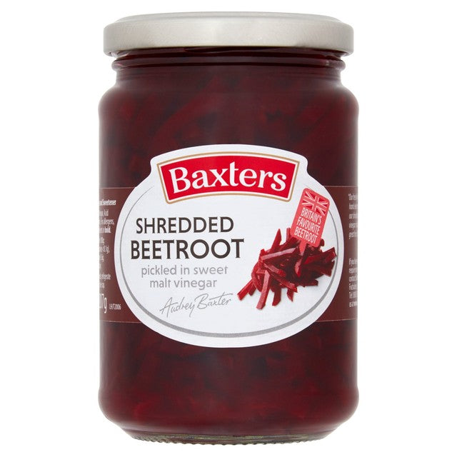 Baxters shredded beetroot in vinegar 340g - British product