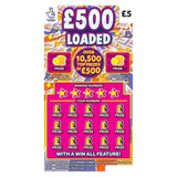 National Lottery 5 500 500 Loaded Scratchcard Game