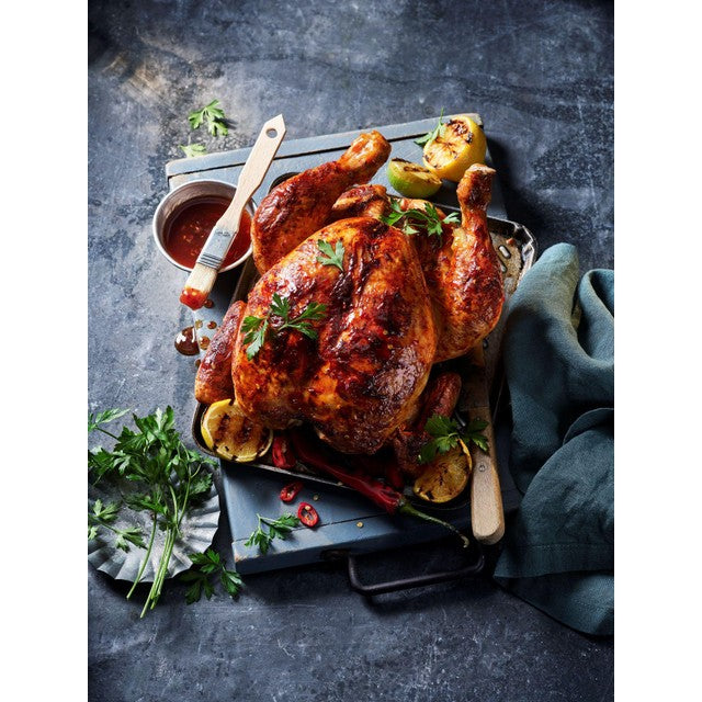 M&S Hot Honey BBQ whole chicken 2.373kg, imported from the UK