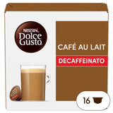 Dolce Gusto cafe au lait decaf coffee capsules 16 pack - British product