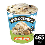 Ben  Jerrys Cookie Dough Vanilla Ice Cream Tub 465ml