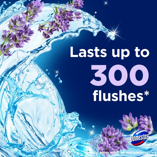 Domestos lavender toilet rim block - British product