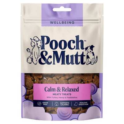 Pooch & Mutt Turkey and Hemp Calming Meaty Dog Treats 120g