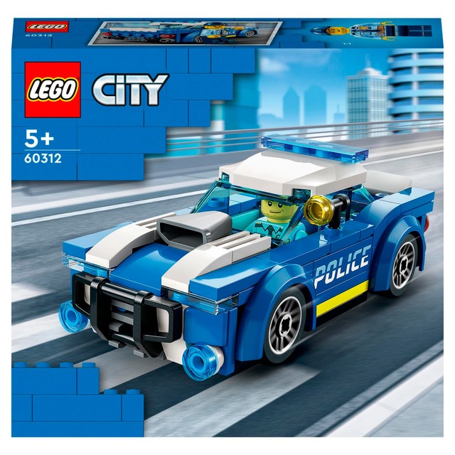 LEGO City Police Car building set with 94 pieces, UK version