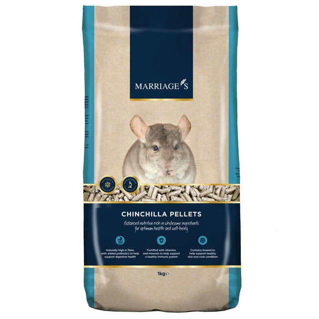 Marriages Chinchilla Pellets 1kg, imported from the UK