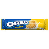 Oreo Golden Vanilla Sandwich Biscuits 154g, imported from the UK