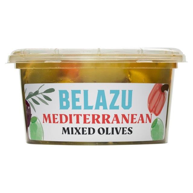 Belazu mixed olives with peppers and herbs 150g - British product