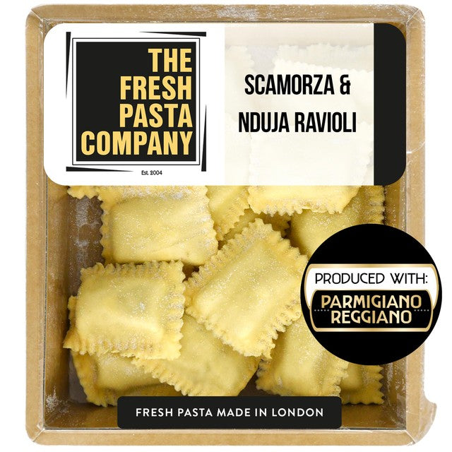 The Fresh Pasta Co. Scamorza & Nduja ravioli 250g (British brand)