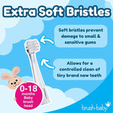 Brush Baby Babysonic replacement brush heads for 0-18 months - British product