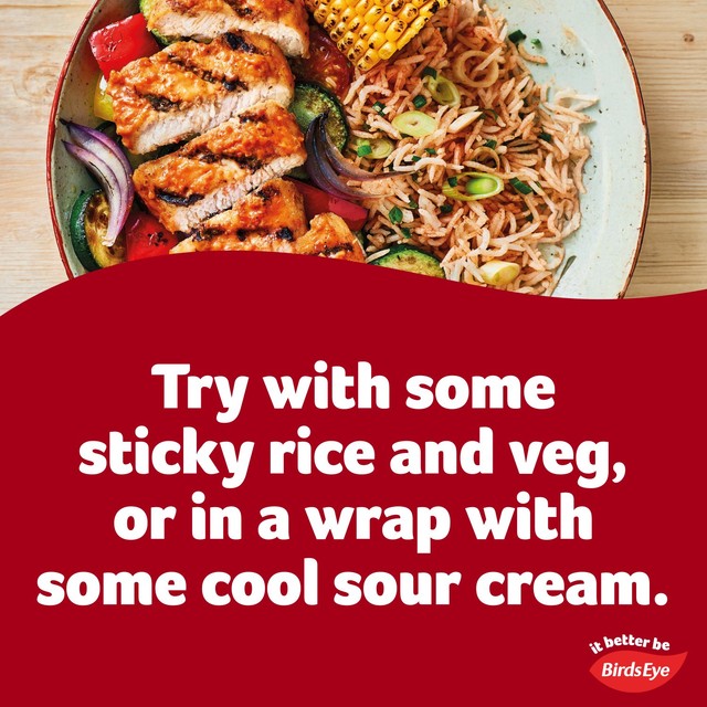 Birds Eye peri-peri chicken chargrills 174g - British product