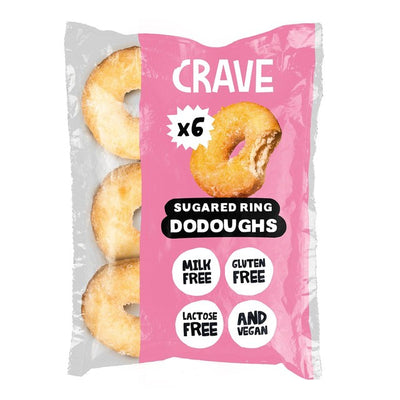 Crave Free From Sugared Ring Dodoughs Doughnuts Vegan Gluten-Free 215g
