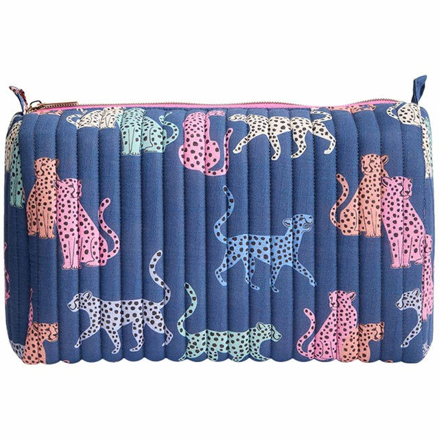 M&S multi print quilted wash bag one size, imported from the UK