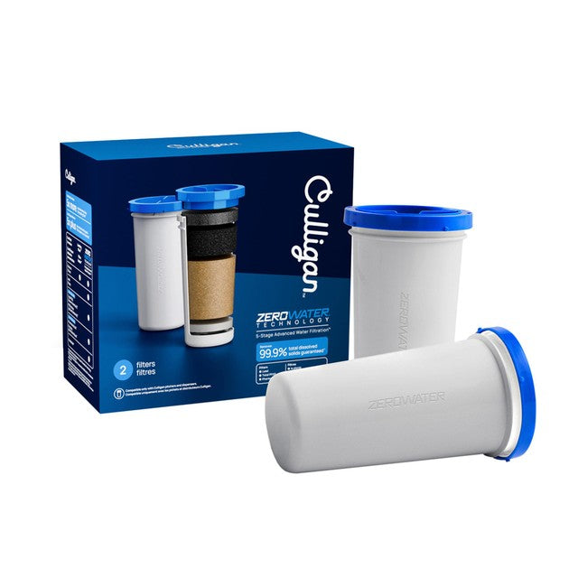 Zero Water Culligan replacement water filter 2 pack - British product