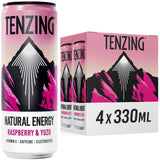 Tenzing energy drink raspberry and yuzu 4 x 330ml (British brand)