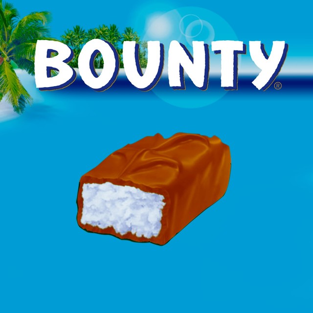 Bounty coconut and milk chocolate snack bars 4x57g - British product