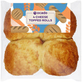 Ocado Cheese Topped Rolls 4 pack, imported from the UK