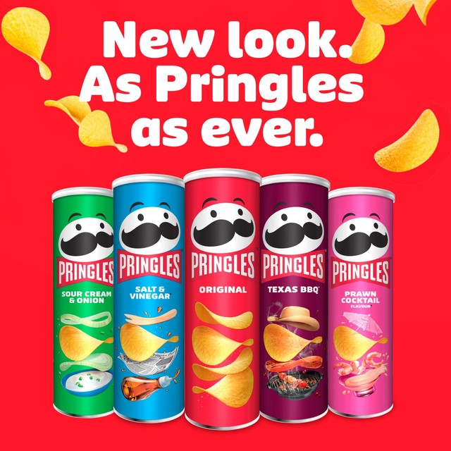 Pringles salt and vinegar crisps 40g can, imported from the UK