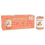 Rekorderlig Peach Raspberry Fruit Cider 10 x 330ml, imported from the UK