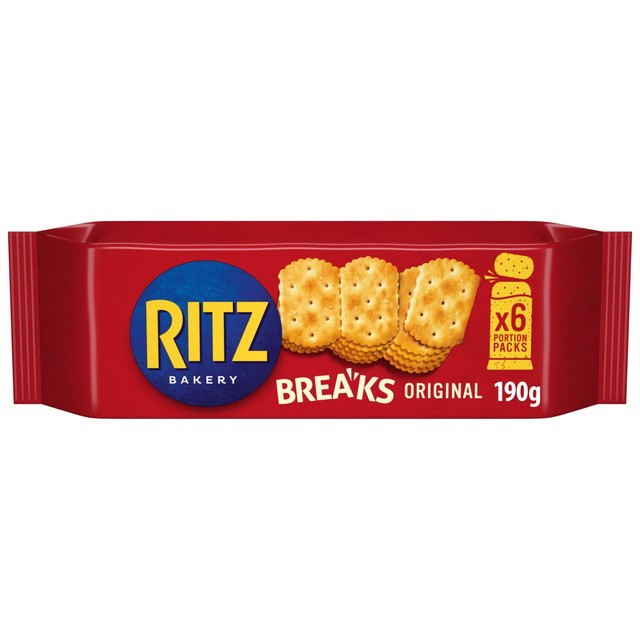 Ritz Breaks Original Crackers 190g, imported from the UK