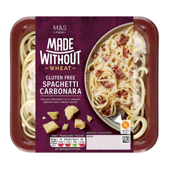 M&S Gluten Free Spaghetti Carbonara 400g, imported from the UK