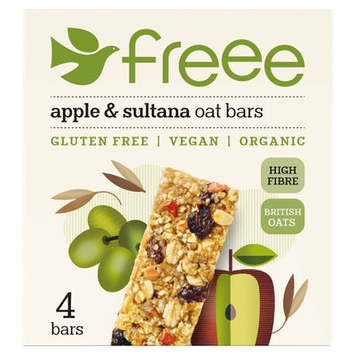 Freee Organic Gluten Free Apple & Sultana Oat Snack Bars 4 x 35g