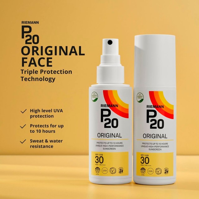 Riemann P20 Sun Spray SPF 30 200ml, imported from the UK