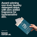 The Lab Co. non bio fragrance free laundry detergent sheets 64 loads (British brand)