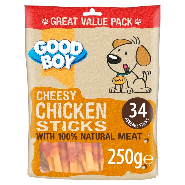 Good Boy Cheesy Chicken Sticks Dog Treats 250g, UK version