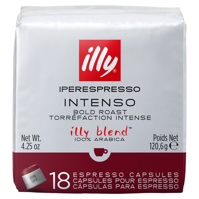 Illy dark coffee capsules 18 capsules, UK version