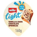 Muller Light vanilla fat free yogurt 160g, imported from the UK