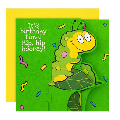 M&S Colin The Caterpillar Fold-Out Birthday Card 15cm x 15cm