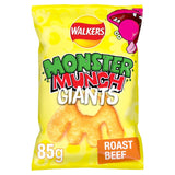 Walkers Monster Munch Giants roast beef flavour crisps 85g (British brand)