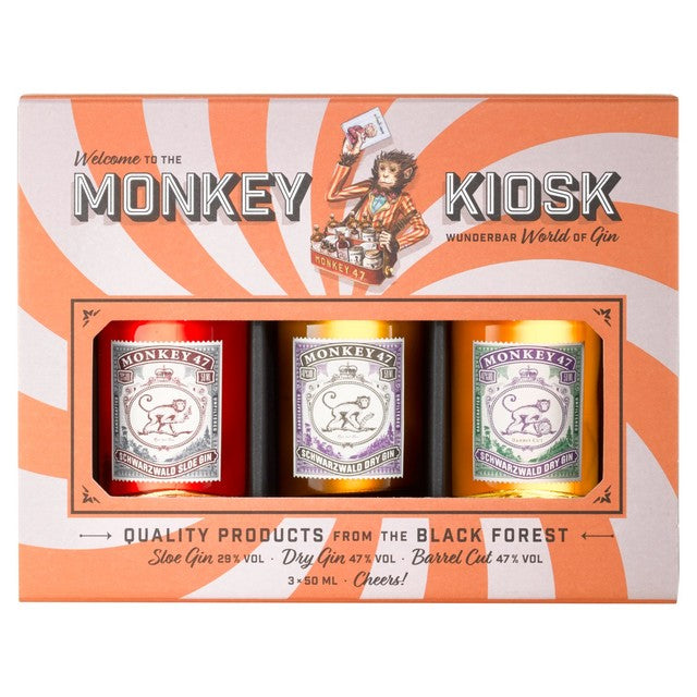 Monkey 47 gin gift set 3x15cl, imported from the UK