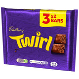 Cadbury Twirl milk chocolate bar multipack 43g - British product