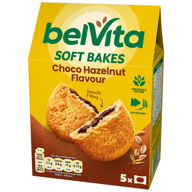 Belvita Choco Hazelnut Soft Bakes - British product