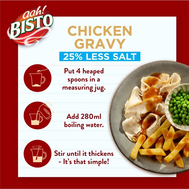 Bisto Chicken Reduced Salt Gravy Granules 190g - British product
