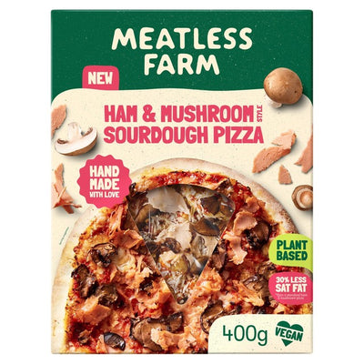 Meatless Farm Vegan Ham & Mushroom Style Sourdough Pizza 400g