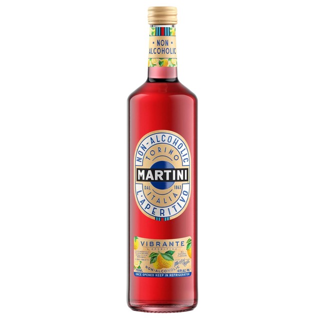 Martini Vibrante non-alcoholic vermouth 75cl, imported from the UK