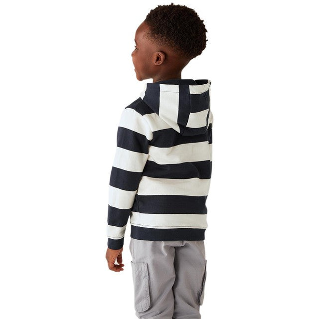 M&S boys pure cotton striped hoodie 4-5 years, imported from the UK