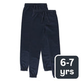 M&S kids cotton-rich joggers navy 6-7 years, imported from the UK