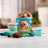 Ben & Jerry's Half Baked Chocolate & Vanilla ice cream tub 465ml - British product
