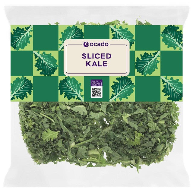 Ocado sliced kale 200g, imported from the UK