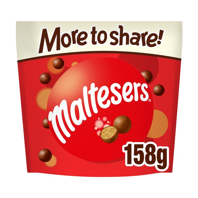 Maltesers milk chocolate honeycomb balls 158g, imported from the UK
